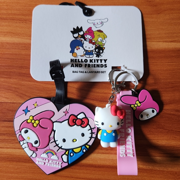 Hello Kitty Other - Hello Kitty and Friends - My Melody Bag Tag & Lanyard Set
